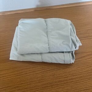 Pottery Barn light Gray Grey Green Essentials Pillowcases Spa Cotton